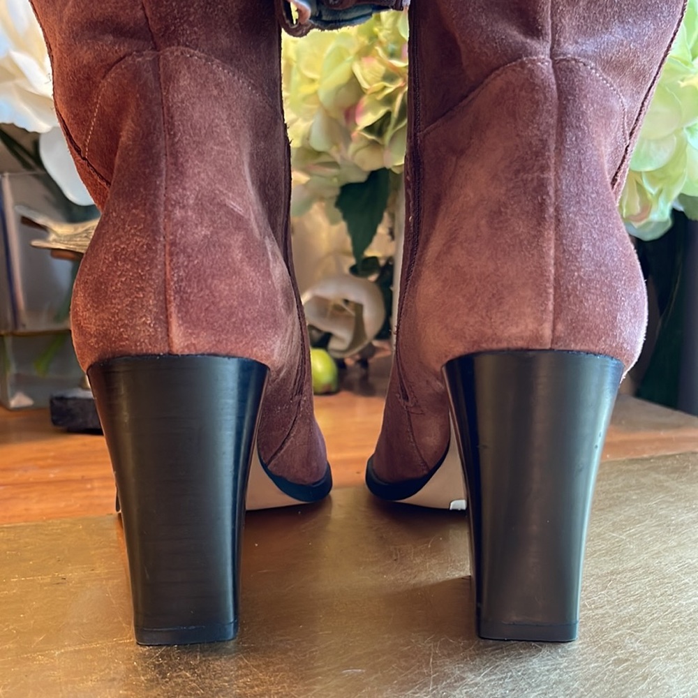 NWOT! TOPSHOP Suede OTK Boots - Picture 5 of 16
